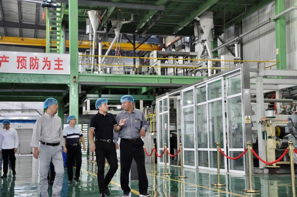 济南产发团体纪委布告卢刚赴齐鲁化纤团体商河财产园调研